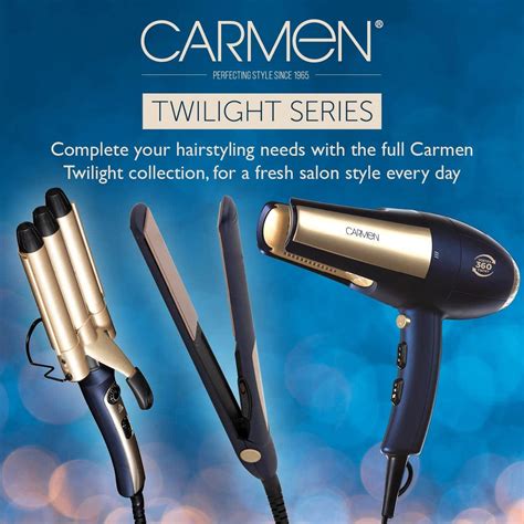 Carmen Twilight C81135bc Triple Barrel Mermaid Hair Waver With