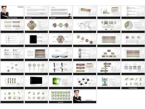 The colorful filters over each background image create just enough contrast for the quotes. College Student PowerPoint Templates - College Student ...