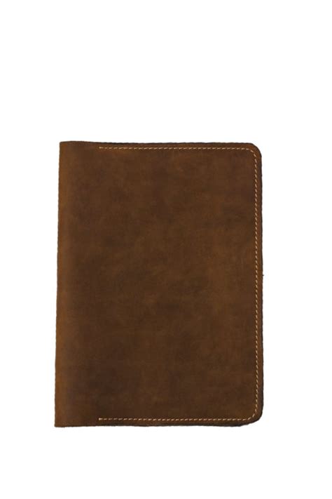 A5 Genuine Leather Notebook Cover — Tan Leather Goods