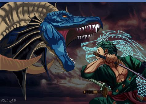 Artstation Dragon Vs Dragon Zoro The Dragon Slayer