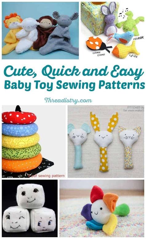 Cute And Quick Easy Baby Toy Sewing Patterns Sewing Toys Baby Toys