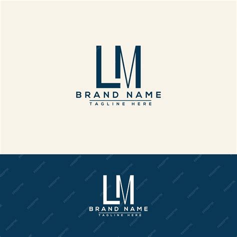 Premium Vector Lm Logo Design Template Vector Graphic Branding Element