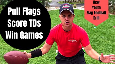 Flag Football Drill For Kids Cut Zone Pull Cutting Juking Flag