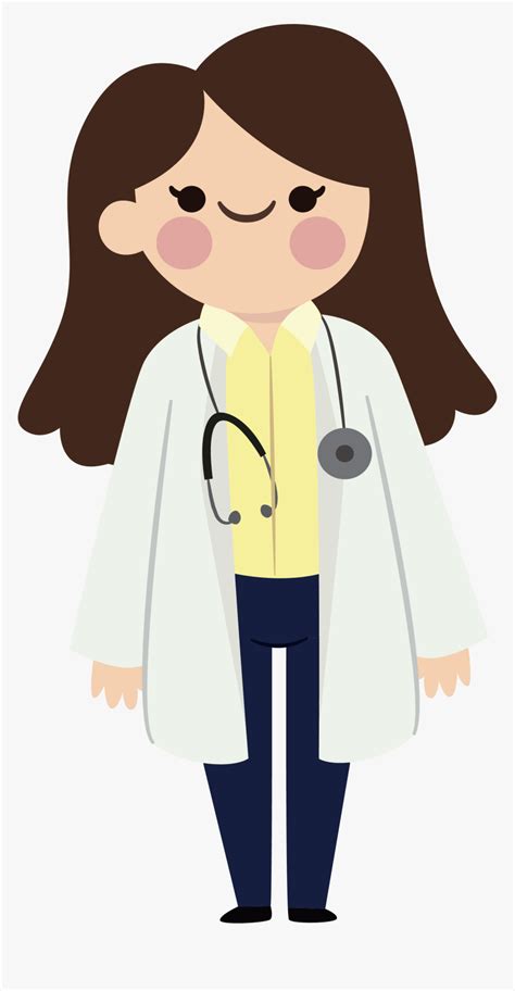 Physician Clip Art Cartoon Female Cute Doctor Hd Png