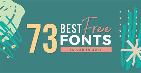There it is, the number one of our selection of the best free fonts for graphic designers in 2021. 73 Best Free Fonts to Create Stunning Designs - Easil