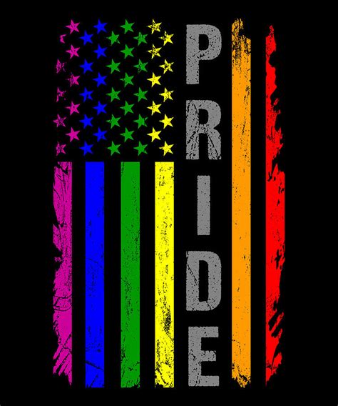 Rainbow Flag American Lgbt Pride Month Lgbtq Us Digital Art By Tom Maerz Shop