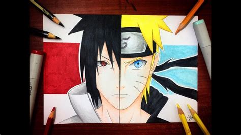 Speed Drawing Naruto Vs Sasuke Final Battle Drawing Naruto Hd Youtube
