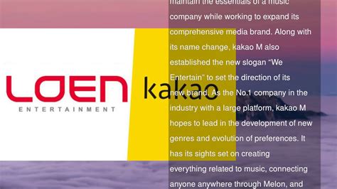 Kakaom (@kakaom) on tiktok | 79 likes. Loen Entertainment Changes Its Name To kakao M - YouTube