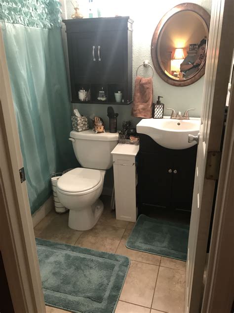 New color and accessories made a difference in my small master bathroom