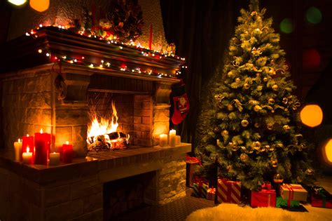 Unduh 84 Gratis Background Christmas Fireplace Terbaru Hd