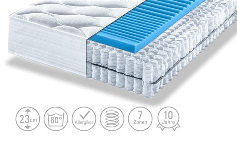 Tonnentaschenfederkern matratze mit 7 zonen hg4. Tonnentaschenfederkern-Matratze von Höffner ansehen!