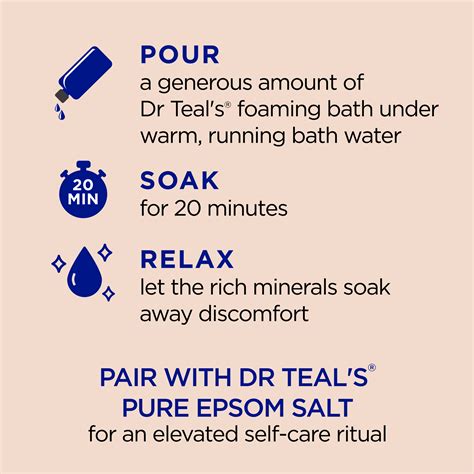 Dr Teals Foaming Bath With Pure Epsom Salt Soothe And Comfort With Oat Milk And Argan Oil 34 Fl