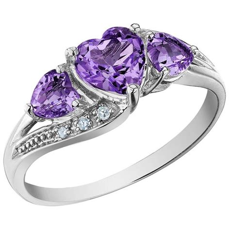 Amethyst Heart Promise Ring Heart Of L