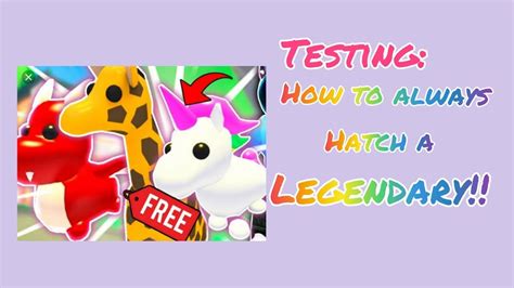 How To Always Get A Legendary Pet In Adopt Me Youtube