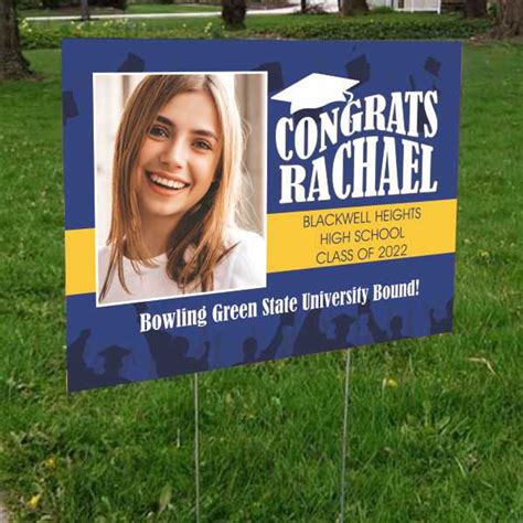 Congrats Grad Personalized Yard Sign