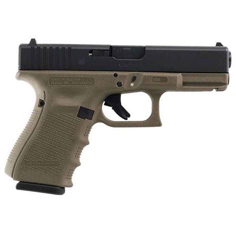 Glock 19 G4 9mm Luger 402in Od Greenblack Pistol 151 Rounds