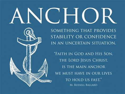 Inspirational Quotes About Anchors Quotesgram