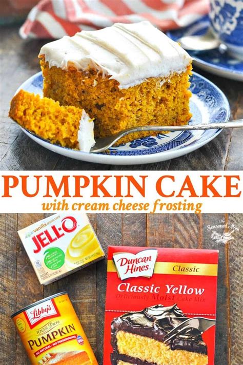 Thanks To Help From A Box Of Yellow Cake Mix This Easy Pumpkin Cake
