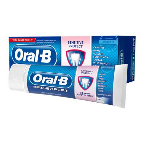 Oral B Pro Expert Sensitive And Gentle Whitening Toothpaste 75ml Wilko