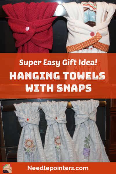 Hanging Hand Towel With Kam Snaps Kitchen Towels