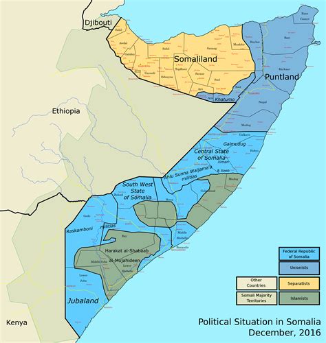 2017 Political Map Of Somaliland Map