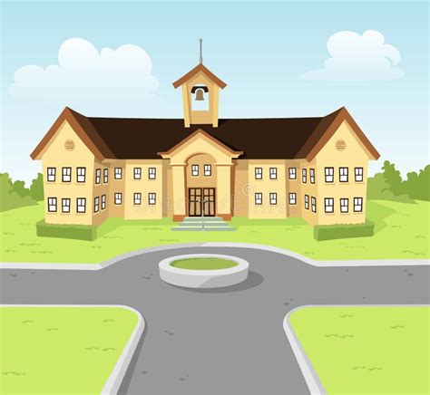 School Building Stock Illustration Illustration Of Campus 31701401