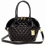 Quilted Black Patent Leather Handbag