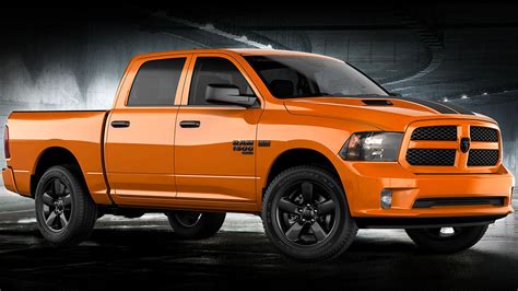 Orange Dodge Ram Truck