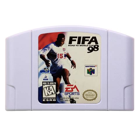 Fifa Road To World Cup 98 Nintendo N64 Us Version Video Game Game