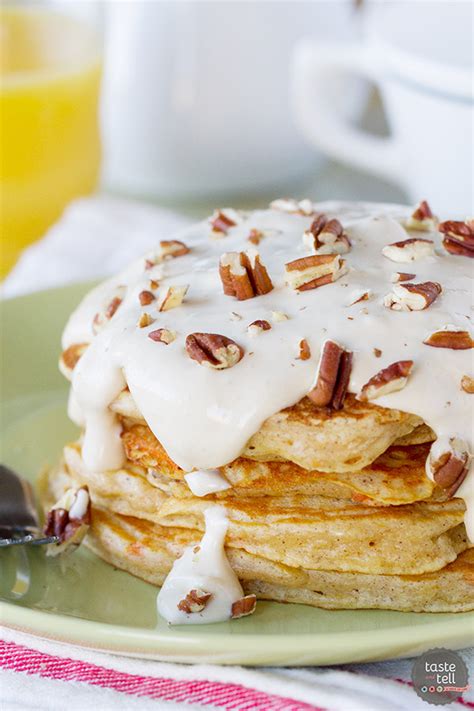 Now this is my kind of recipe. Carrot Cake Pancakes | Brunch at Bobby's Review - Taste ...