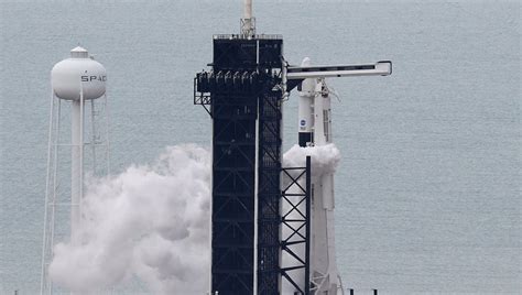 Lanzamiento De Spacex Y Nasa Hoy Del Primer Cohete Tripulado Privado