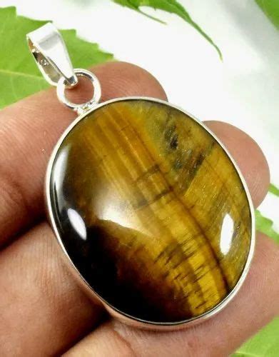 High Quality Solid Sterling Silver Natural Tiger Eye Gemstone