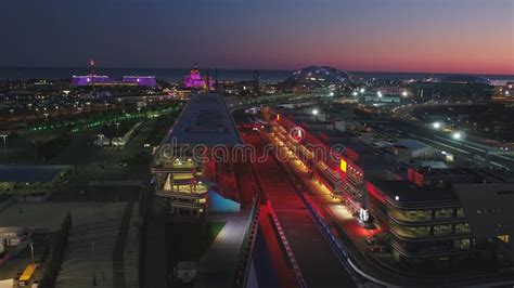 Aerial Olimpic Vilage Sochi Russia The Olympic Village In Sochi At
