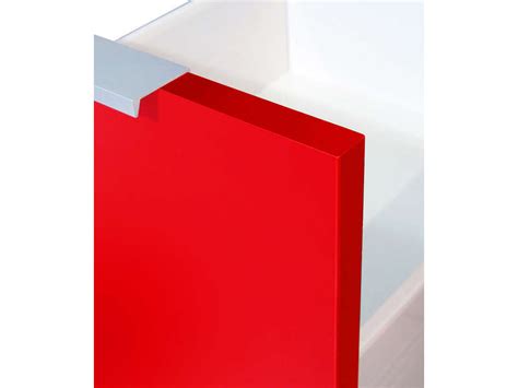 Placard a balai, meuble a balai, armoire resine balai, meuble colonne range. Placard à balai 1 porte LABAD coloris blanc/rouge - Vente de Armoire de cuisine - Conforama