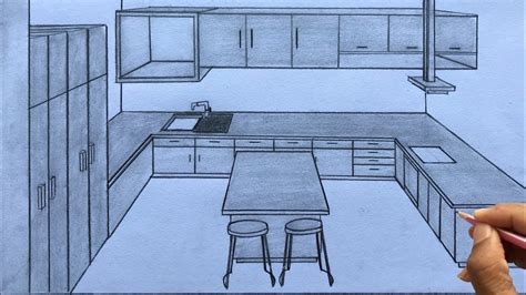 How To Draw A Kitchen In One Point Perspective Design Talk