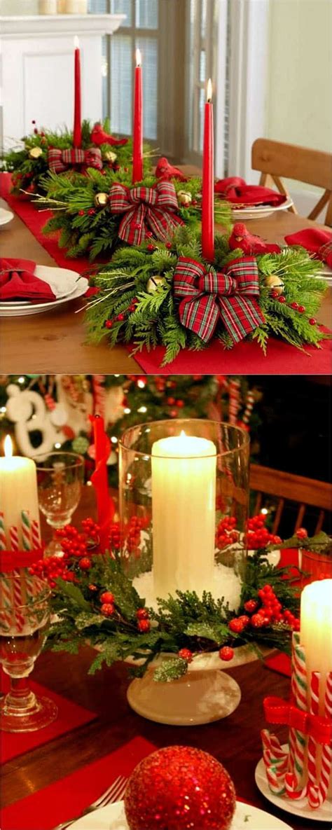 27 Gorgeous Christmas Table Decorations And Settings Ideias De