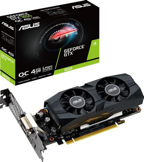 The msi geforce gtx 1650 4gt lp and the oc version have a simple design that can fit inside small or slim systems. Asus GeForce GTX 1650 OC Low Profile 4GB GDDR5 (90YV0D30 ...