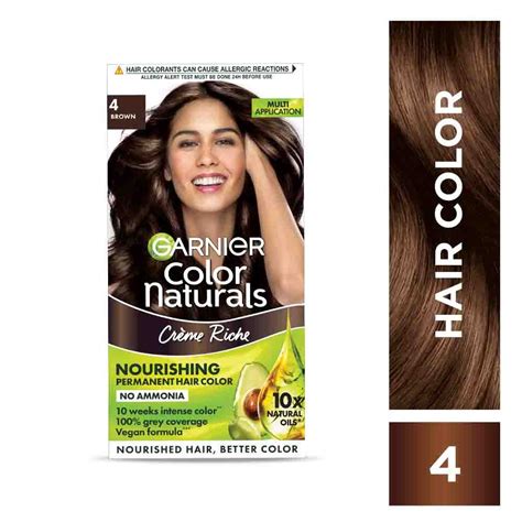 Buy Garnier Color Naturals Nourishing Permanent Hair Color Cream Brown G Ml Find