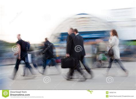 People Rushing To Work Stock Images - Image: 18332744