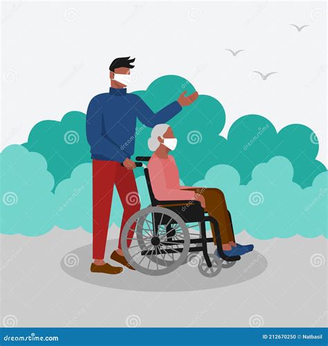 Man Or Woman In Wheelchair Silhouette Vector Illustration