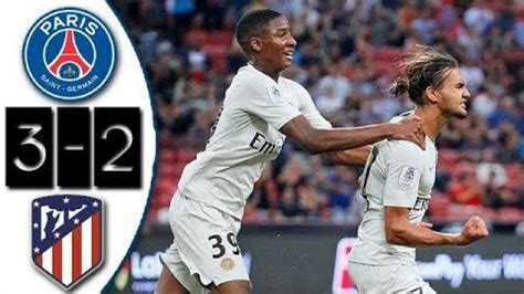 PSG vs Atletico Madrid 32 Resumen Highlights ICC 2018  PSG vs