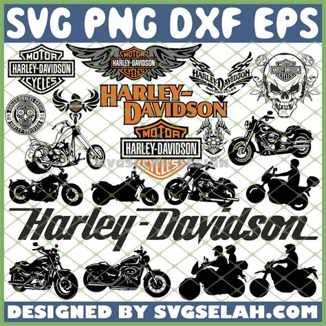 Harley Davidson Svg Bundle Png Dxf Eps Design Cut Files Image
