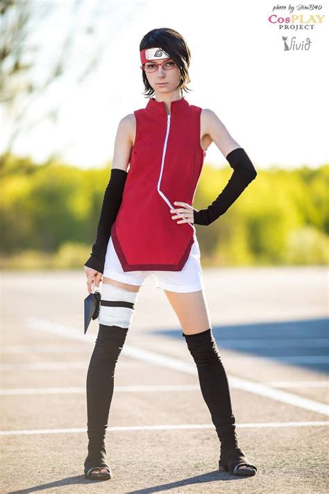 Sarada Uchiha By Vivid Cosplay On Deviantart Kostum Cosplay Kostum Gambar Profil