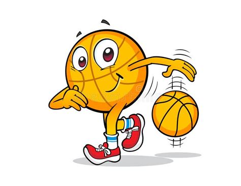 Cartoon Basketball Mascot Character Stock Illustration Illustration