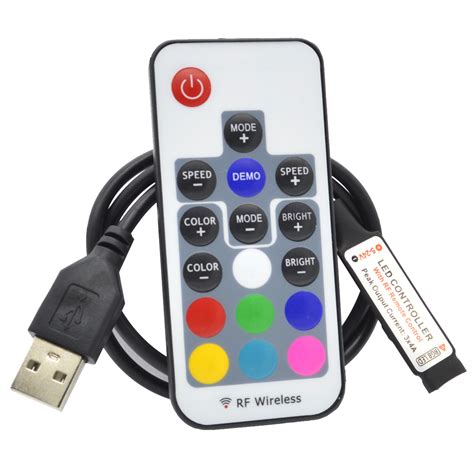Wireless RF Remote Controller USB Plug DC V A For RGB LED Strip Lights EBay