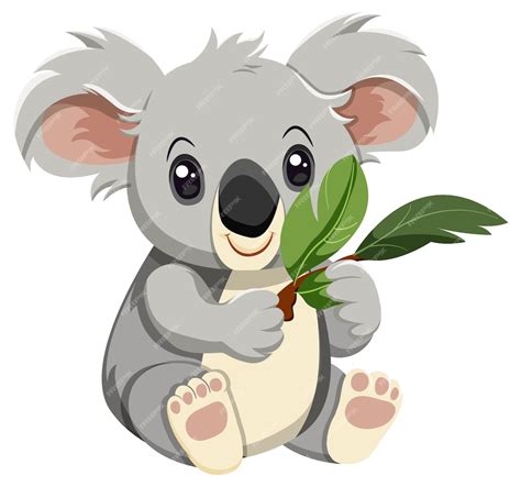 Free Vector Cute Koala Cartoon Character Isolated