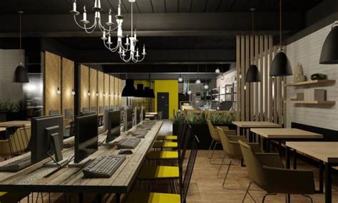 Best Internet Cafe Interior Design Ideas