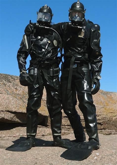 Two Scuba Divers In Loitokari Drysuits From Finland Diving Suit