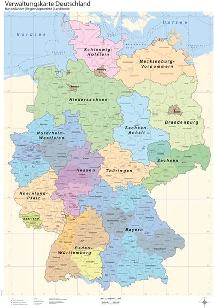 Deutschland Karte Mit Bundeslaendern
