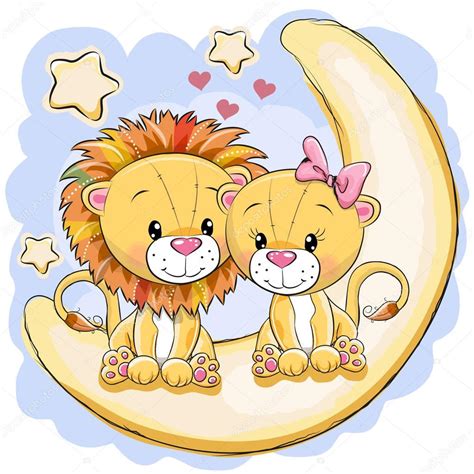Imágenes de fondo de pantalla para celular iphone y android. Fotos: leoncitos enamorados animados | Dos leones lindo ...